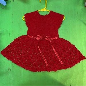 Baby dress handmade crocheted